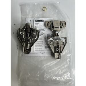Amerock 2 Pack Full Overlay Self-Closing Euro Concealed Hinge for Face Frame